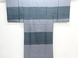 熨斗目に格子模様男物長襦袢